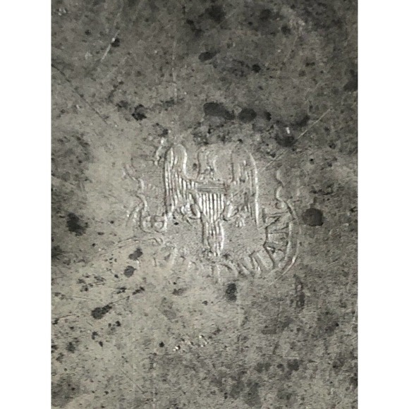 Antique Thomas Danforth Boardman Pewter 7 7/8” Plate Eagle 1805-1820 American - Picture 3 of 8